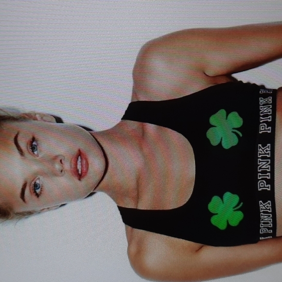 PINK Victoria's Secret Other - Victoria's Secret Pink St Patricks Day shamrock sports bra extra small